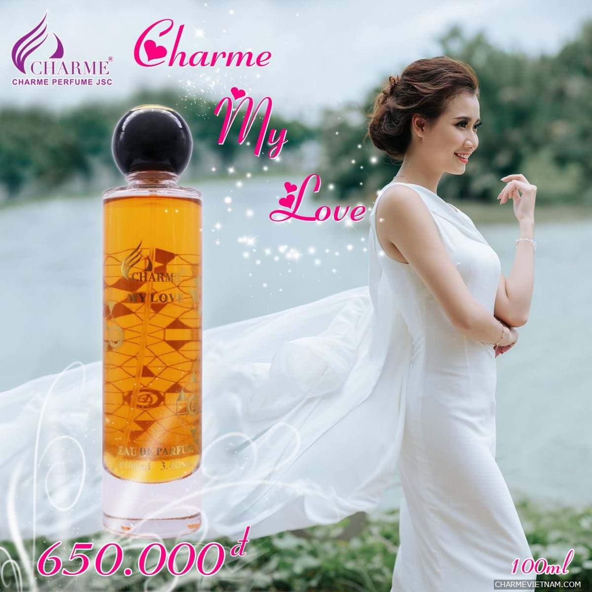 Charme My Love mang đầy đủ tính chất của một loại nước hoa Phương Đông hiện đại.