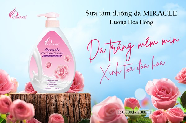 Sữa tắm MIRACLE - Hương Hoa Hồng